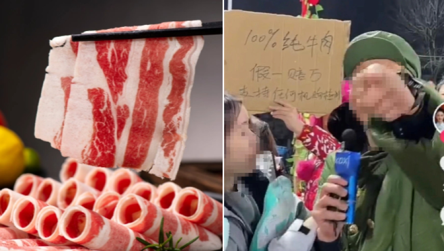 百万网红带货称合成牛肉卷为纯牛肉被罚6.5万，消费者要求赔偿遭拒