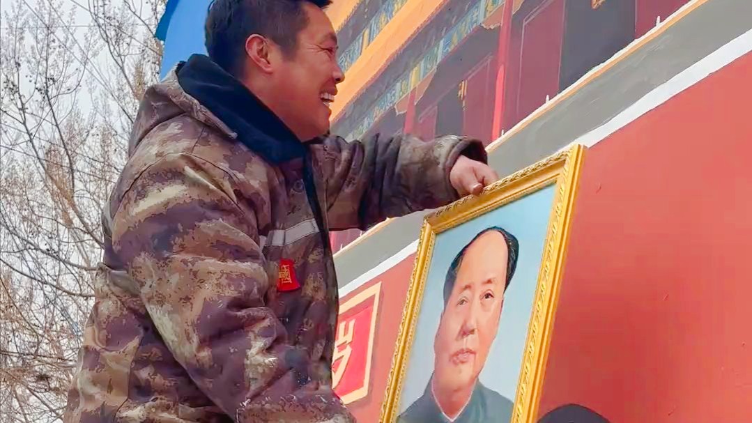 为我们村的老人们画了他们朝思梦想想去的地方